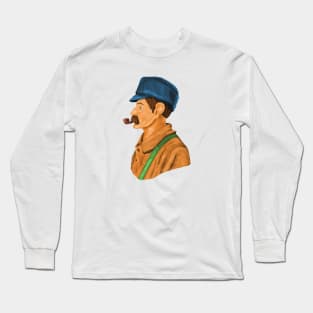 Man with Tobacco Pipe Long Sleeve T-Shirt